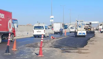 جانب من تصليح الهبوط الأرضي