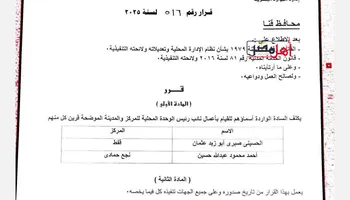 قرار  المحافظ  