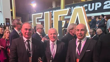 هاني أبو ريدة و حسام حسن في قرعة كأس العالم 2026 