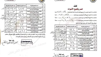 نتيجة الحصر 