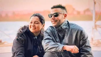 محمد إمام والمخرجة شيرين عادل 