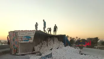 إنقلاب جرار طوب ابيض 