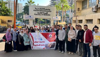 القافلة الطبية جامعة الإسكندرية