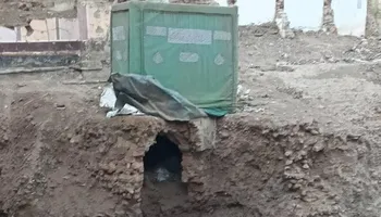 انهيار ضريح وظهور رفات جثامين بالمنوفية