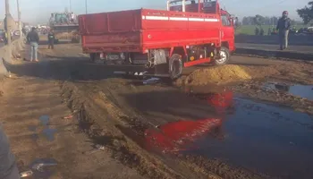 انقلاب سيارة زيت طعام 