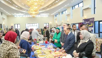 جانب من افتتاح المعرض 