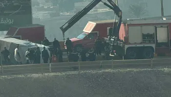 جانب من الحادث 