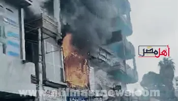 جانب من الحريق