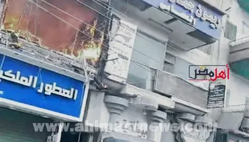 جانب من الحريق