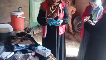 جانب من عمل المسح الصحي 