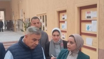 محافظ الإسكندرية داخل إحدى اللجان