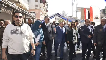 وزيرة التنمية المحلية ومحافظ بورسعيد يتفقدان نموذج تطوير أسواق الحميدي والتجاري بحضور وفد من برنامج " الهابيتات" 