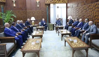 شيخ الأزهر يستقبل رئيس مجلس الدولة والوفد المرافق له بمقر المشيخة 
