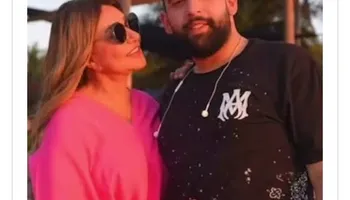 ليلي علوي وابنها 