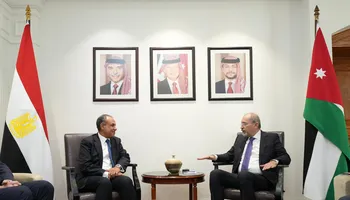 وزير الخارجية مع نظيره الاردني