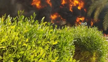 إخماد حريق بشالية ومتجر 