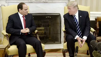 الرئيس السيسي ونظيره الأمريكي دونالد ترامب