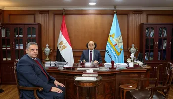 اللواء علاء عبدالمعطي، محافظ كفر الشيخ والدكتور محمد أبو السعد، وكيل وزارة الصحة  