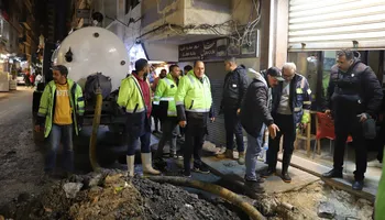 المهندس سامي قنديل خلال الجولة التفقدية