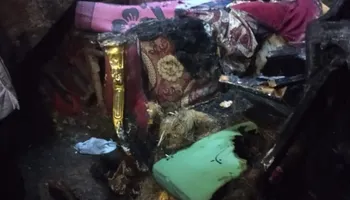 جانب من الحريق