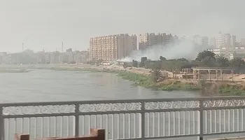 جانب من الحريق 