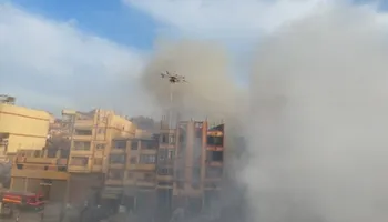 جانب من الحريق 