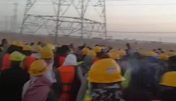 جانب من الوقفة الاحتجاجية 