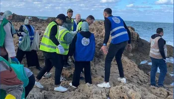 جانب من عملية التنظيف