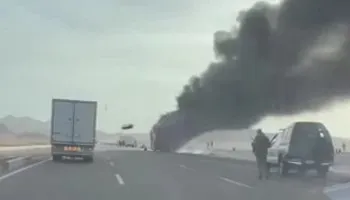 حريق أتوبيس