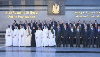 النائب العام يستقبل نظيره القطري بمقر مكتبه بالقاهرة  