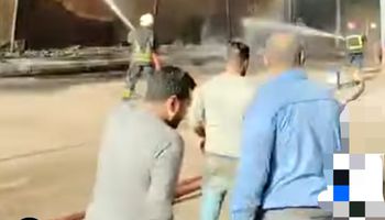 حريق مصنع كيماويات