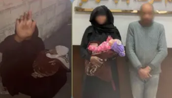 ضبط سيدة تسول برفقة طفلتها الرضيعة بالإسكندرية