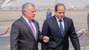 الرئيس السيسي وملك الأردن