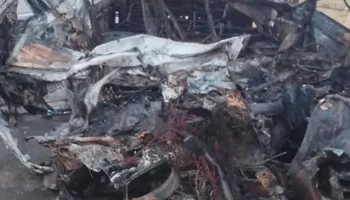 السيارة بعد الحادث 