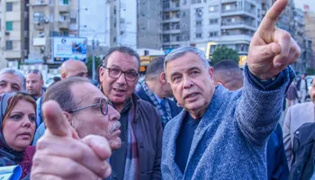 الفريق أحمد خالد خلال الجولة 