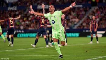 برشلونة وليفانتي في الدوري الإسباني 