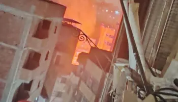 جانب من الحريق 