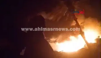 جانب من الحريق