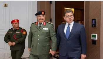 رئيس المخابرات العامة يلتقي المشير خليفة حفتر وينقل له تحيات الرئيس السيسي