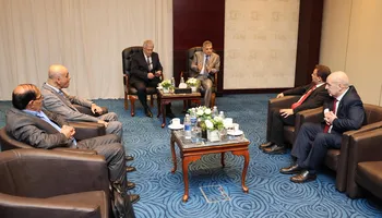 رئيس هيئة قناة السويس ووزير النقل الاردني 