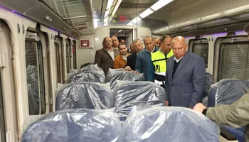 وزير النقل فى ورش كوم أبو راضى الصناعية 