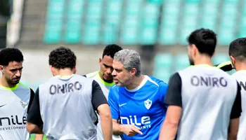 معتمد جمال في مران الزمالك 