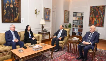 وزير الخارجية يلتقي وزيرة التضامن الاجتماعي