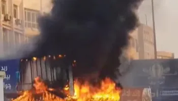 جانب من الحريق