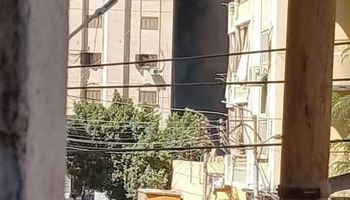 جانب من الحريق 