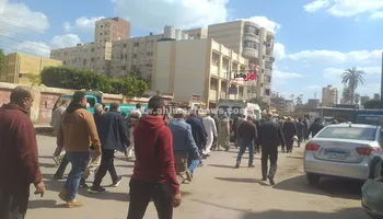 جانب من تشييع الجنازة 