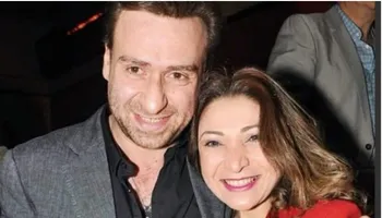 نضال الشافعي وزوجته