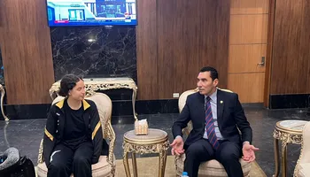 هنا جودة مع وزير الشباب والرياضة 