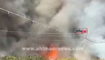 جانب من الحريق