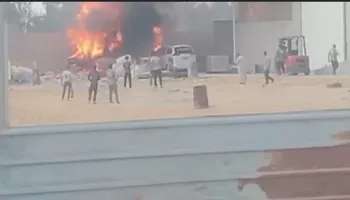 جانب من الحريق 